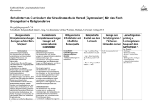 Schulinternes Curriculum für die Sekundarstufe I