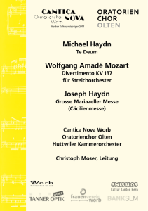 Michael Haydn Wolfgang Amadé Mozart Joseph Haydn
