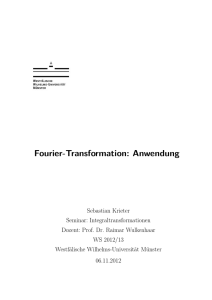 Fourier-Transformation: Anwendung