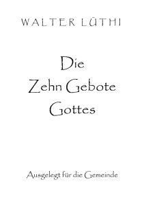 Die Zehn Gebote Gottes