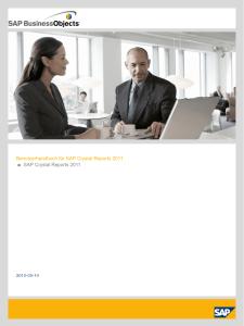 Benutzerhandbuch für SAP Crystal Reports 2011