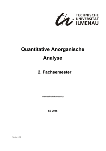 Quantitative Anorganische Analyse