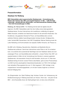 Presseinformation Glasfaser für Rietberg