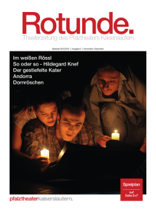 Rotunde November - Dezember 2012 - Pfalztheater