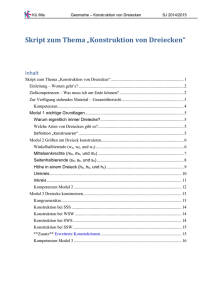 Konstruktion von Dreiecken