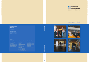 Jahresbericht 2009 - Institut für Zeitgeschichte