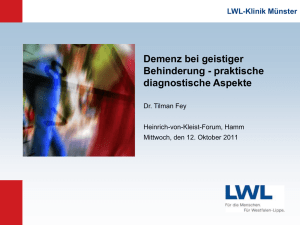 LWL-Klinik Münster - Alzheimer Warendorf
