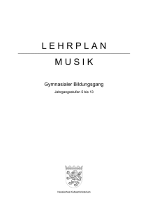Lehrplan Gymnasium 9 Musik (PDF / 366 KB)