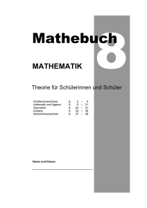 Theorie zum Mathuch 8