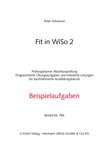 Fit in WiSo 2 Beispielaufgaben