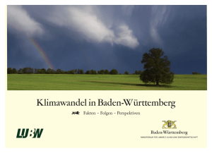 Klimawandel in Baden-Württemberg - Land Baden