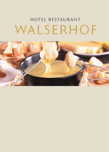 Fondue - Hotel Restaurant Walserhof