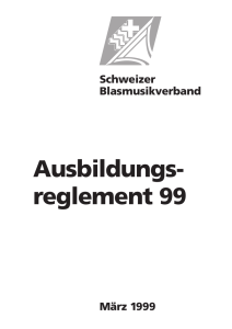 SBV Ausbildungsreglement 99 - Bernischer Kantonal