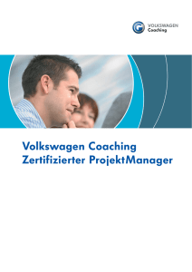 Volkswagen Coaching Zertifizierter ProjektManager