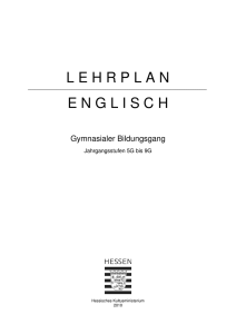 Lehrplan Gymnasium 8 Englisch (PDF / 322 KB)