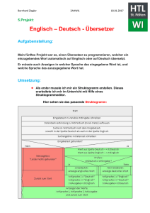 Englisch – Deutsch - Übersetzer