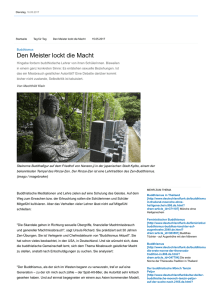 Buddhismus - Den Meister lockt die Macht