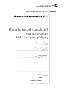 Management Betriebswirtschaft Lösungsempfehlung / PDF