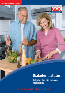 Diabetes mellitus - Ratgeber für ein besseres Verständnis