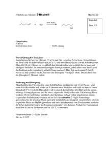 2-Hexanol aus 1-Hexen - Department Chemie und Biologie
