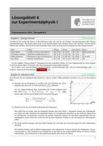 Lösungsblatt 6 zur Experimentalphysik I