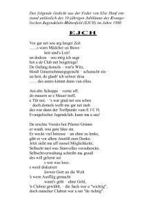 Das folgende Gedicht aus der Feder von Else Hanf ent