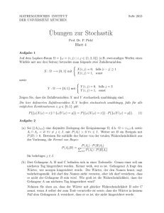 Blatt 4 - Mathematischen Institut