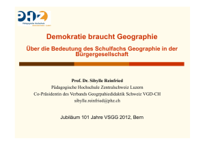 Präsentation - Prof. Dr. Sibylle Reinfried