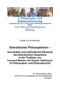 Sokratisches Gespräch - Fachverband Philosophie Rheinland