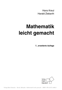 Mathematik leicht gemacht - Harald Ziebarth Privatlehrer