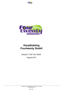 Hauptkatalog Fourtwenty GmbH