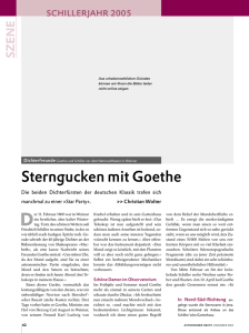 Sterngucken mit Goethe - Spektrum der Wissenschaft