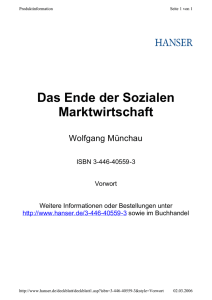 Das Ende der Sozialen Marktwirtschaft