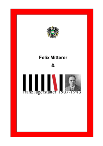10.) Felix Mitterer Der Fall Franz Jägerstätter