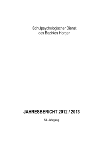 JB 2012/13 mit Fachartikel `Depression`