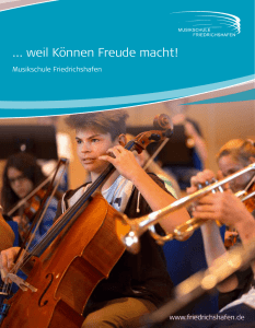 Musikschule Friedrichshafen-Imagebroschuere 2015