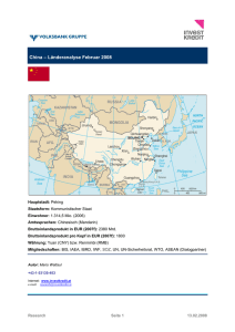 China – Länderanalyse Februar 2008 - Der Host