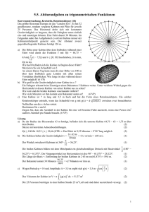 5.5. Abituraufgaben zu trigonometrischen Funktionen - Poenitz