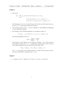 B. Brief, J. A. Klode Stochastik (Di) – Blatt 2 – Antworten 1