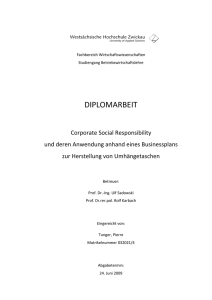 diplomarbeit - Pierre Tunger