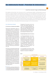 Der elektronische Handel - Potentiale für