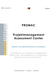 PROMAC Projektmanagement Assessment Center
