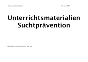 Unterrichtsmaterialien Suchtprävention