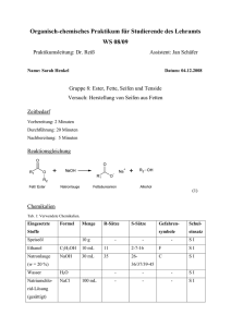 Organisch-Chemisches Praktikum für Studierende des