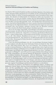 Michael Nungesser Der Herbst 1991 stand in Frankfurt am Main im