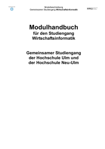 Modulhandbuch - Hochschule Neu-Ulm