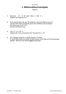 3. Mathematikschulaufgabe - mathe-physik