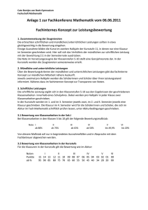 Anlage 1 zur Fachkonferenz Mathematik vom 06.06.2011