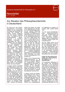 Newsletter DGPhil No 8 - Deutsche Gesellschaft für Philosophie eV