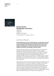Raumplastik »Hornisse - Museumsplattform NRW